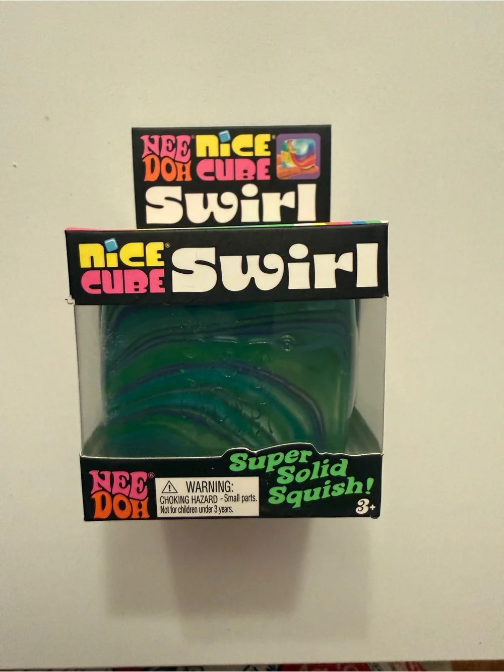 NeeDoh Nice Cube Swirl - Green/Blue 💚💙Swirl